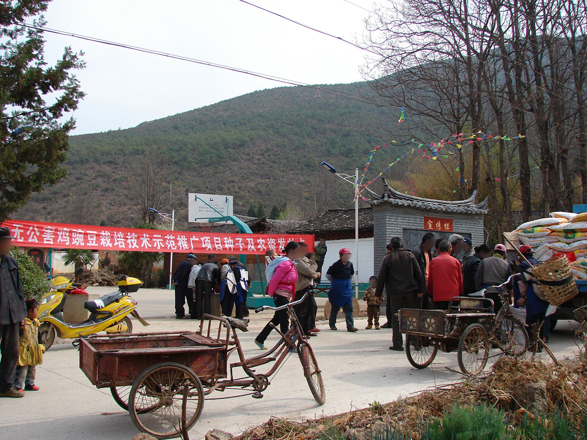 給農(nóng)戶發(fā)放農(nóng)資、補助